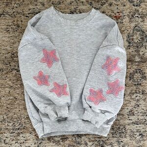 Little Sleepies Star Patch Sweatshirt- Size 2T